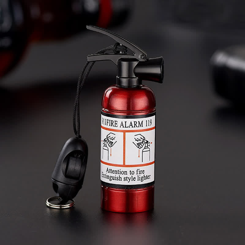 Extincteur à gaz, briquet à pétrole rechargeable avec allumettes - Extincteur - Rouge - image 13