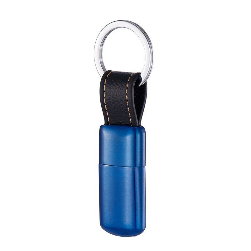Briquet à butane gonflable mini porte-clés de poche - Bleu - image 8