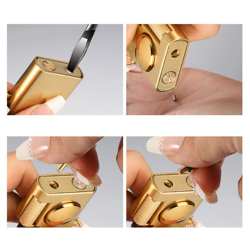 Briquet à pétrole gonflable à décompression carrée rotative - image 8