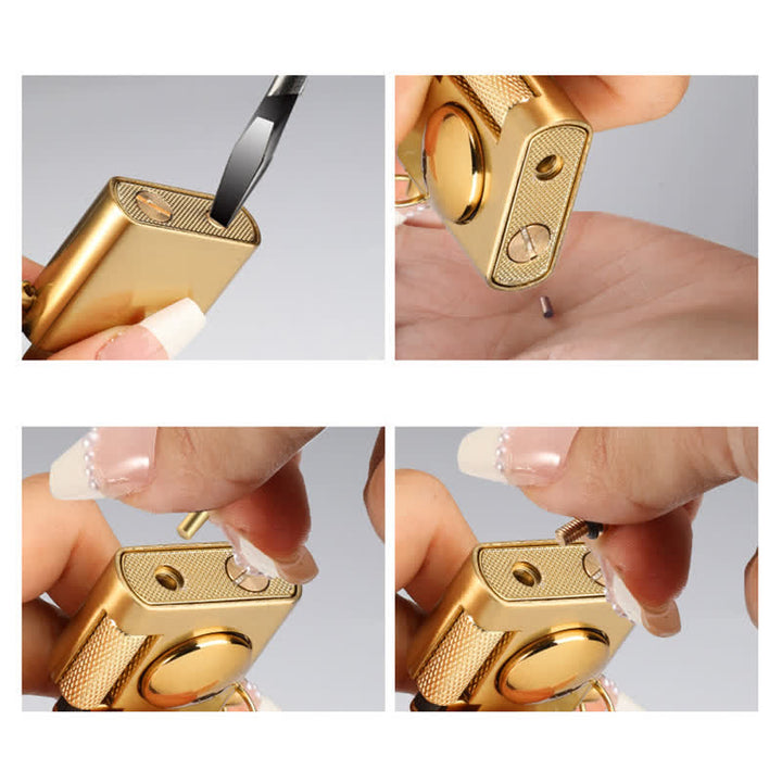 Briquet à pétrole gonflable à décompression carrée rotative - image 8