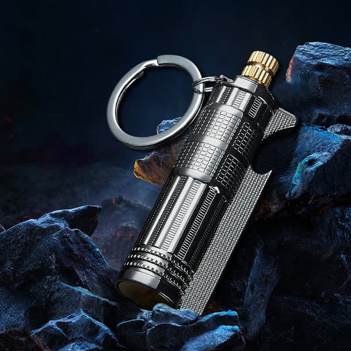 Ouvre-bouteille multifonctionnel, briquet à huile rechargeable pour allumettes - image 2