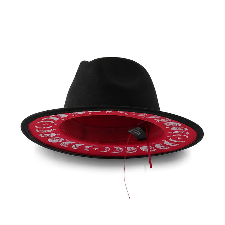 Chapeau de cowboy créatif pour homme, inspiré des phases de la lune et de l'astrologie - image 1