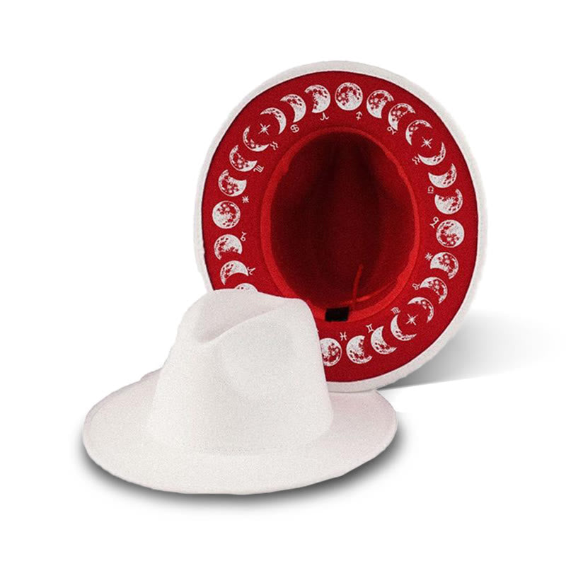 Chapeau de cowboy créatif pour homme, inspiré des phases de la lune et de l'astrologie - Style n° 3 - M (22"-22 7/8") - image 7