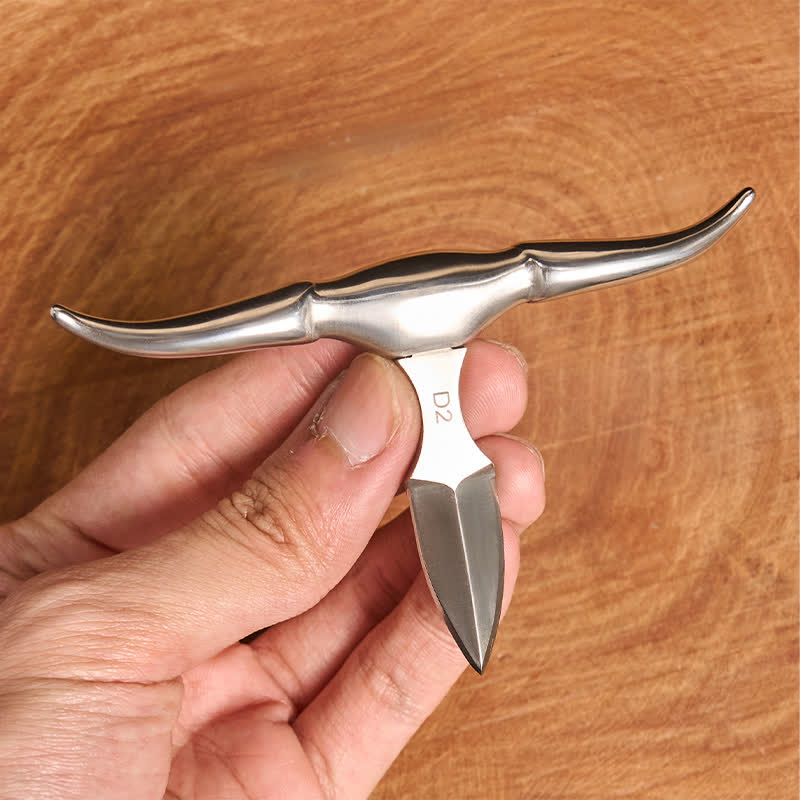 Ensemble pendentif taureau turquoise avec boucle de couteau cachée et initiales (à faire soi-même) - image 6