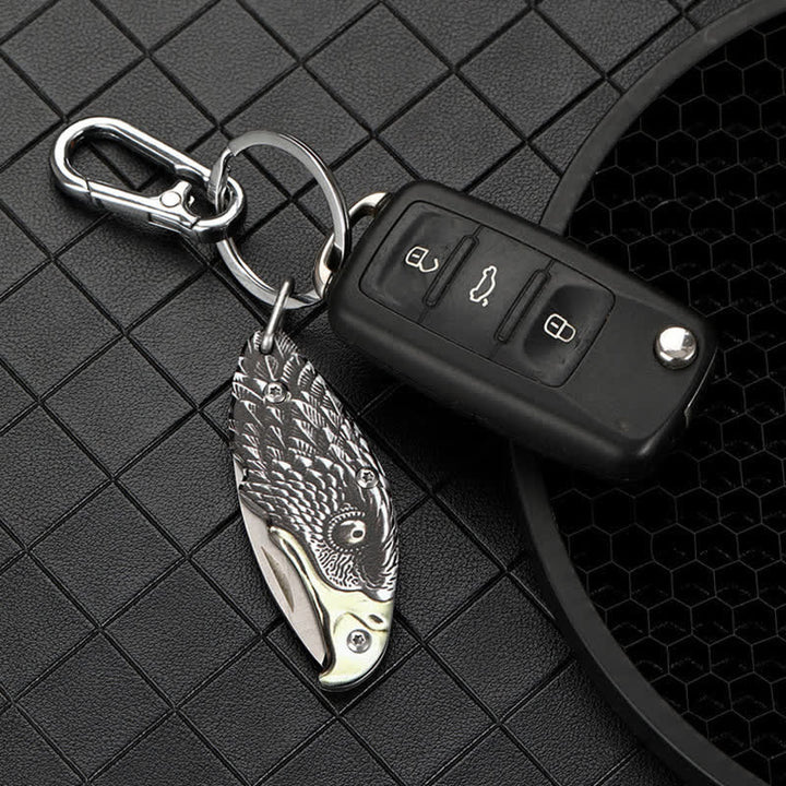 Mini outil EDC Aigle Couteau pliant dissimulé Collier Pendentif Mini EDC Outil Aigle - image 8