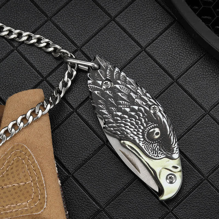 Mini outil EDC Aigle Couteau pliant dissimulé Collier Pendentif Mini EDC Outil Aigle - image 6