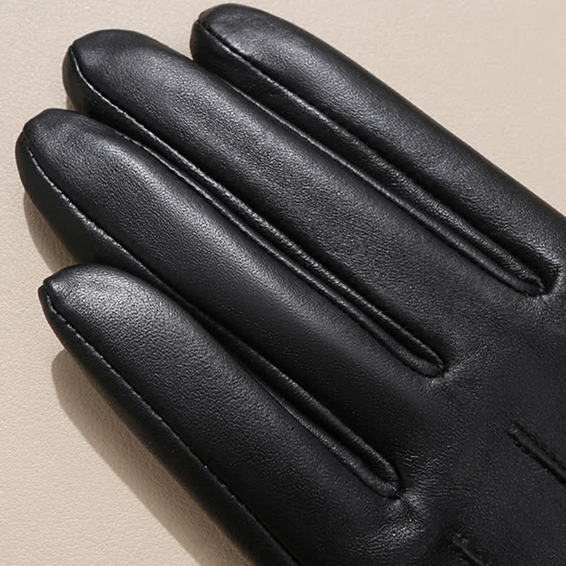 Gants en cuir de mouton véritable Sophisticated Touch pour femmes - image 8
