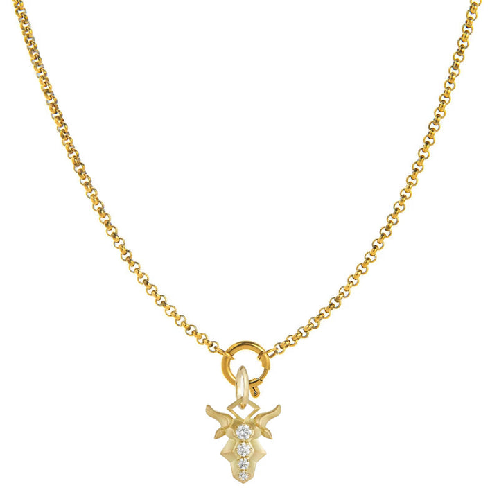 Collier orné de diamants représentant le symbole du zodiaque - Capricorne - image 10