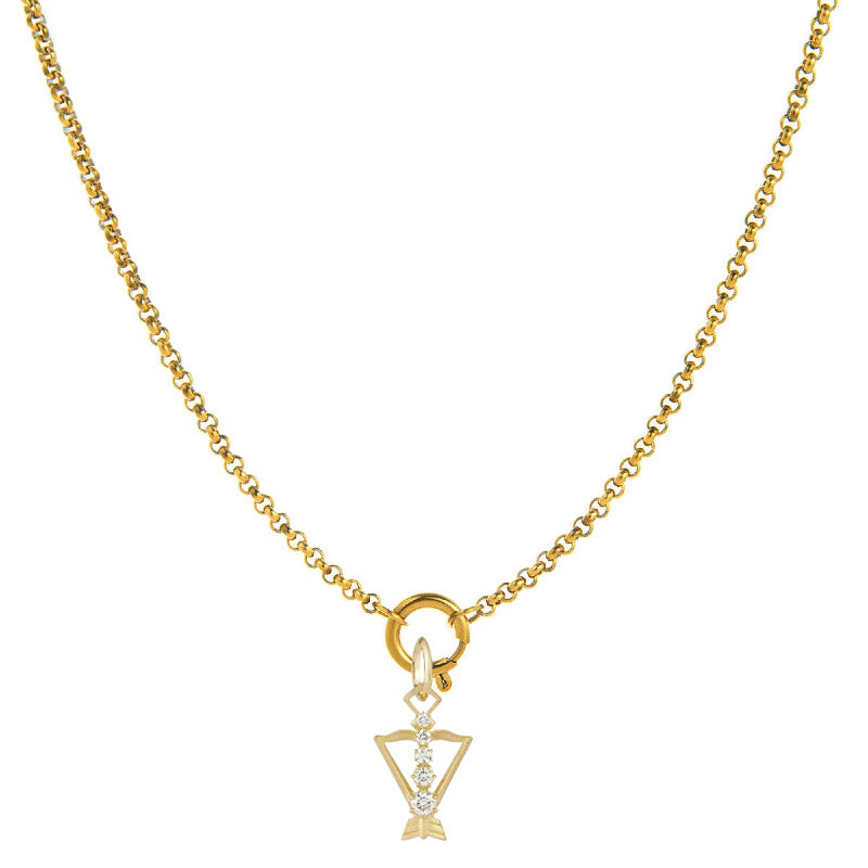Collier orné de diamants représentant le symbole du zodiaque - Sagittaire - image 9