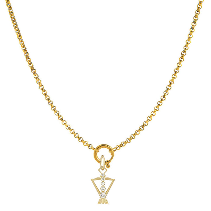 Collier orné de diamants représentant le symbole du zodiaque - Sagittaire - image 9