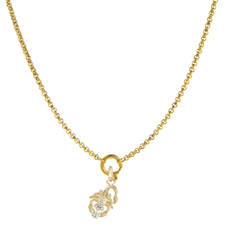 Collier orné de diamants représentant le symbole du zodiaque - Scorpion - image 8