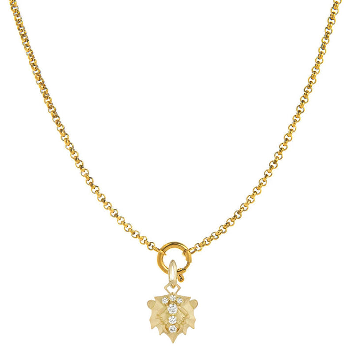 Collier orné de diamants représentant le symbole du zodiaque - Lion - image 5