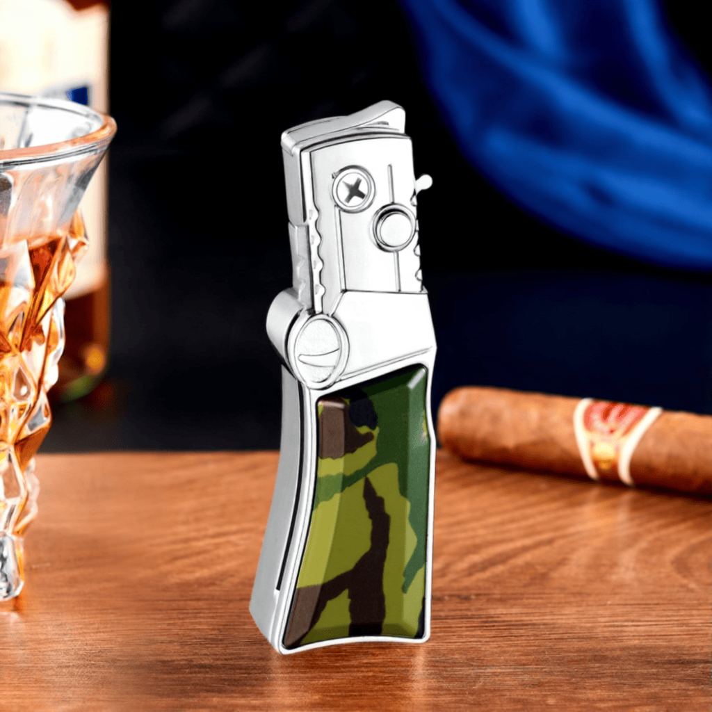 Couteau pliant multifonctionnel portable 2 en 1 et briquet - Style n° 10 - image 12