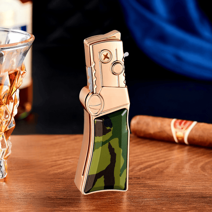 Couteau pliant multifonctionnel portable 2 en 1 et briquet - Style n° 6 - image 8