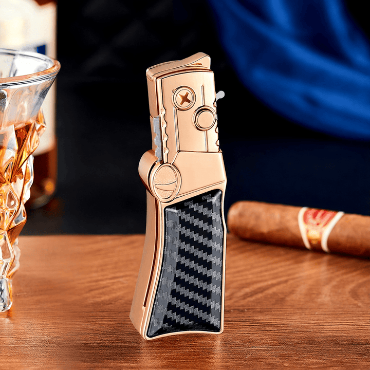Couteau pliant multifonctionnel portable 2 en 1 et briquet - Style n° 7 - image 9