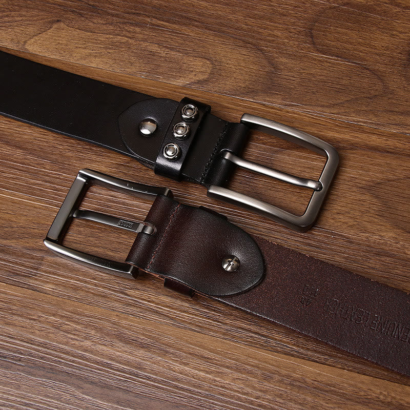 Ceinture en cuir ornée de clous géométriques et ronds haut de gamme au style audacieux - image 4