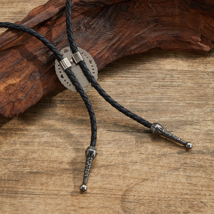 Cravates bolo rétro en métal et pierres précieuses naturelles assorties - image 9