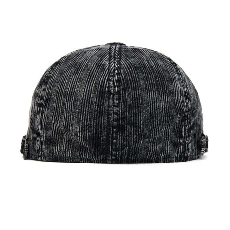 Béret vintage en velours côtelé délavé avec boucle réglable - image 6