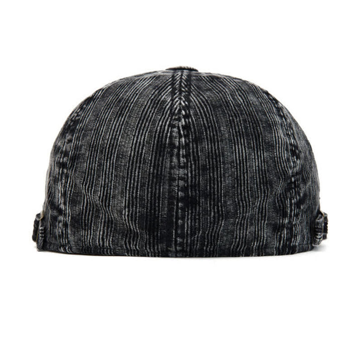 Béret vintage en velours côtelé délavé avec boucle réglable - image 6