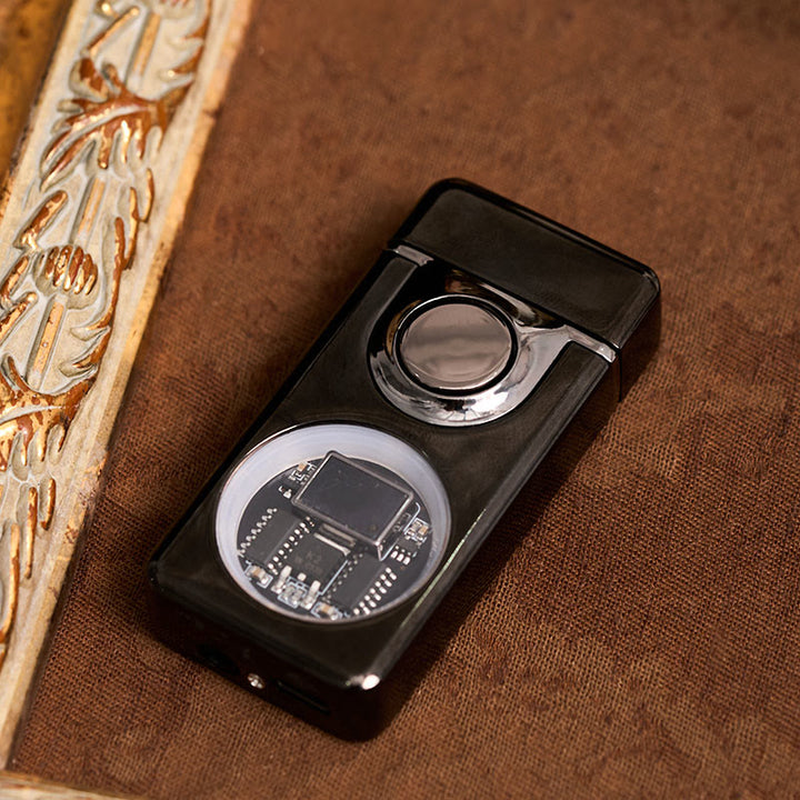 Briquet à double flamme avec capteur de gravité et affichage LED pour homme - image 6