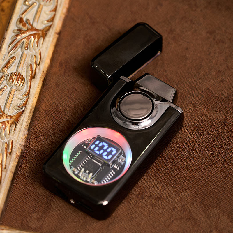 Briquet à double flamme avec capteur de gravité et affichage LED pour homme - image 5