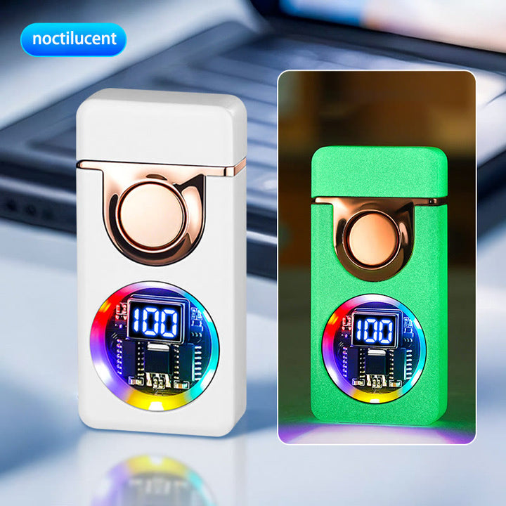 Briquet à double flamme avec capteur de gravité et affichage LED pour homme - Style n° 3 - image 10