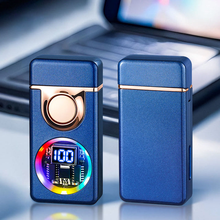 Briquet à double flamme avec capteur de gravité et affichage LED pour homme - Style n° 5 - image 12