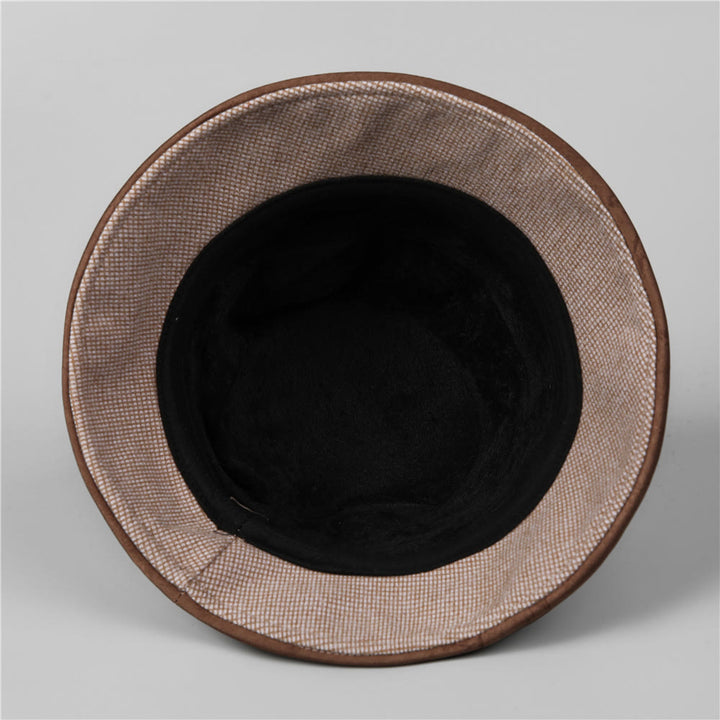 Bob élégant à carreaux pour femme, orné d'un nœud papillon et de strass - image 5