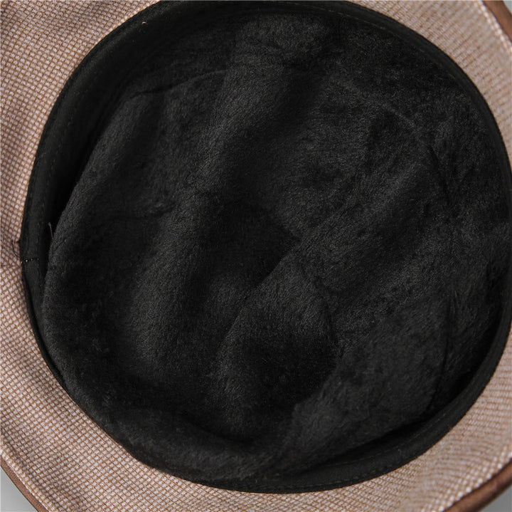 Bob élégant à carreaux pour femme, orné d'un nœud papillon et de strass - image 6