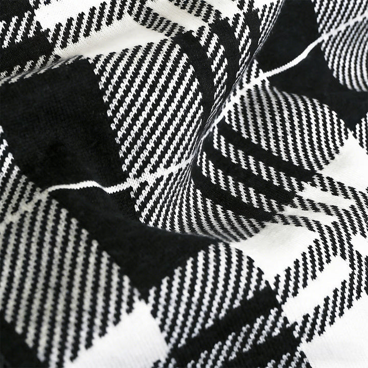 Écharpe d'hiver chaude et élégante à carreaux texturés pour homme - image 2