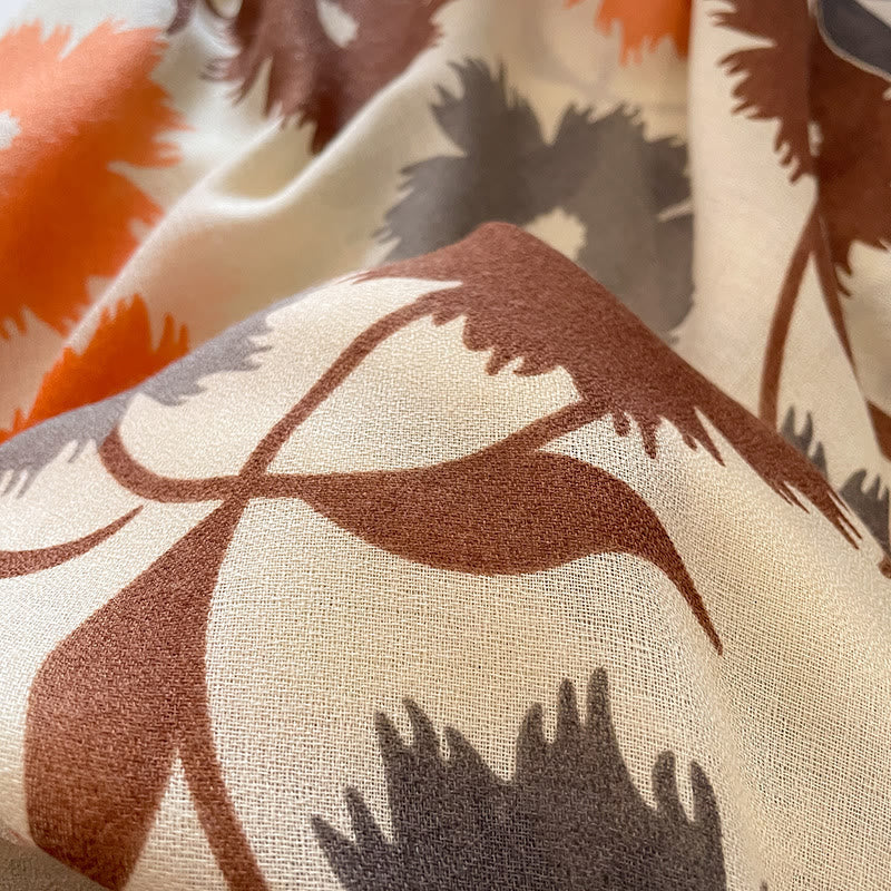 Écharpe légère et polyvalente à imprimé floral multicolore chic pour femme - image 8