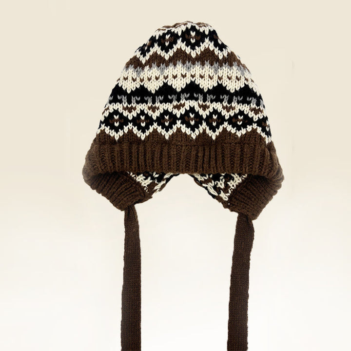 Sac bandoulière à bonnet tricoté à motifs rétro pour femme, à double usage - Style n° 3 - Réglable (environ 20 7/8" à 23 5/8") - image 4