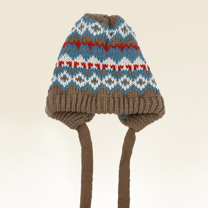 Sac bandoulière à bonnet tricoté à motifs rétro pour femme, à double usage - Style n° 1 - Réglable (environ 20 7/8" à 23 5/8") - image 1