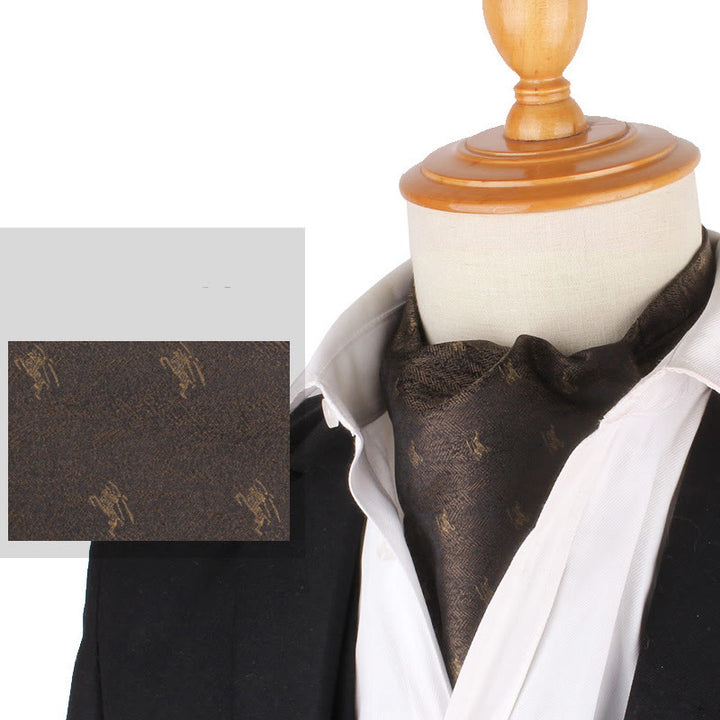 Cravate imprimée élégante rétro britannique pour homme, idéale pour un costume ou une chemise. - Style n° 8 - image 10