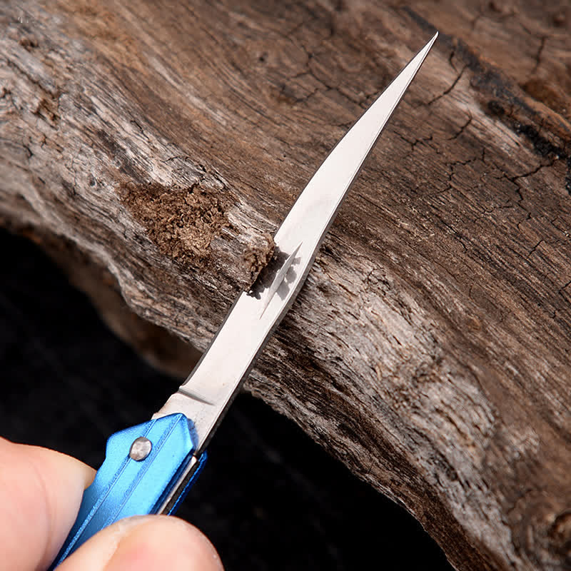 Mini couteau pliant de camping en forme de clé, porte-clés - image 6