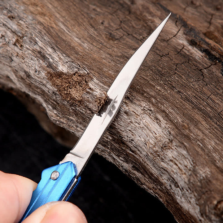 Mini couteau pliant de camping en forme de clé, porte-clés - image 6