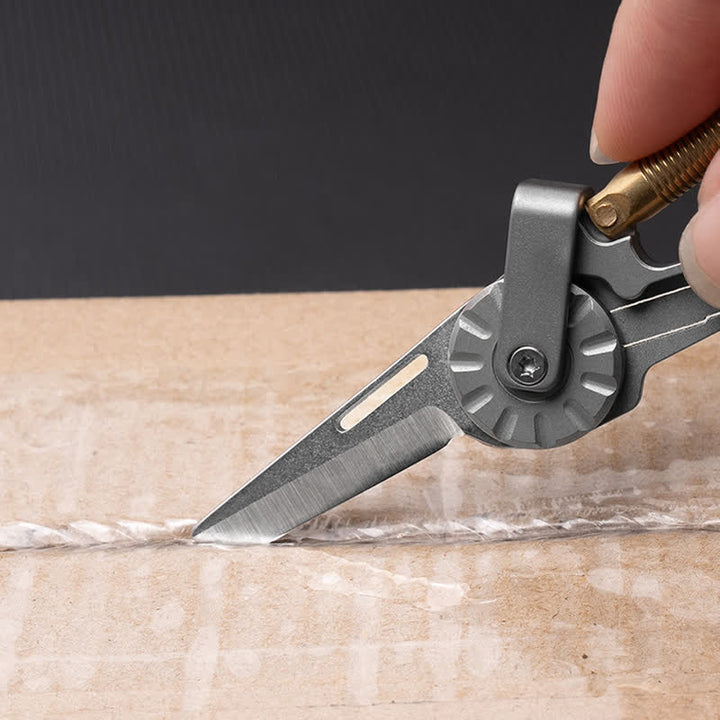 Couteau pliant en alliage de titane, porte-clés d'escalade - image 1