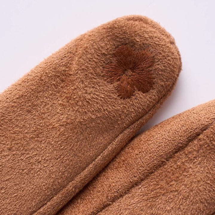 Gants d'hiver chauds en velours pour femmes, en daim tactile. - image 4
