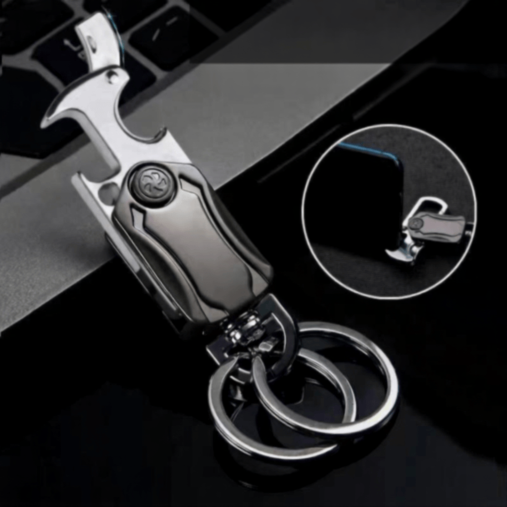 Outil EDC petit couteau ouvre-bouteille gyro porte-clés - Porte-clés avec couteau - image 0