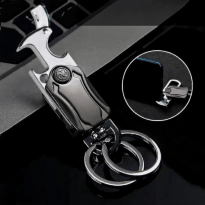 Outil EDC petit couteau ouvre-bouteille gyro porte-clés - image 2