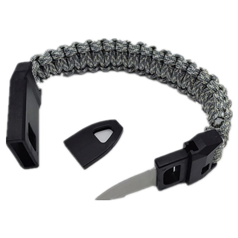 Bracelet tissé avec sifflet de survie en extérieur et couteau - Style n° 5 - image 6