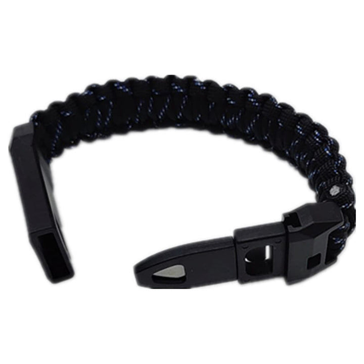 Bracelet tissé avec sifflet de survie en extérieur et couteau - Style n° 4 - image 5
