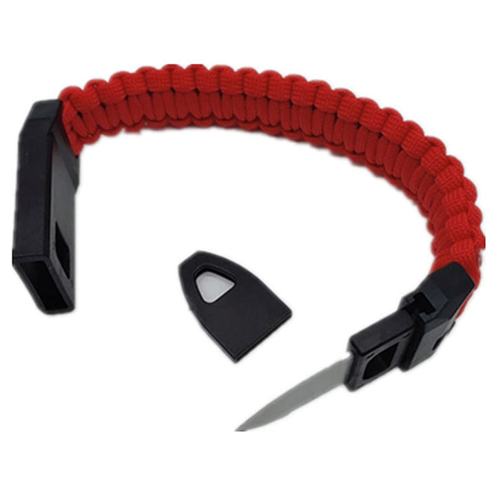 Bracelet tissé avec sifflet de survie en extérieur et couteau - Style n° 3 - image 4