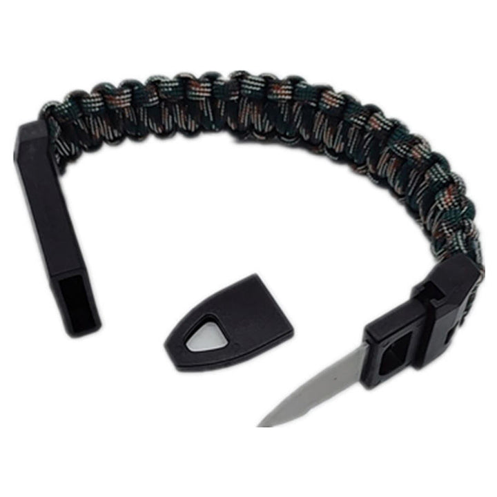 Bracelet tissé avec sifflet de survie en extérieur et couteau - Style n° 6 - image 7