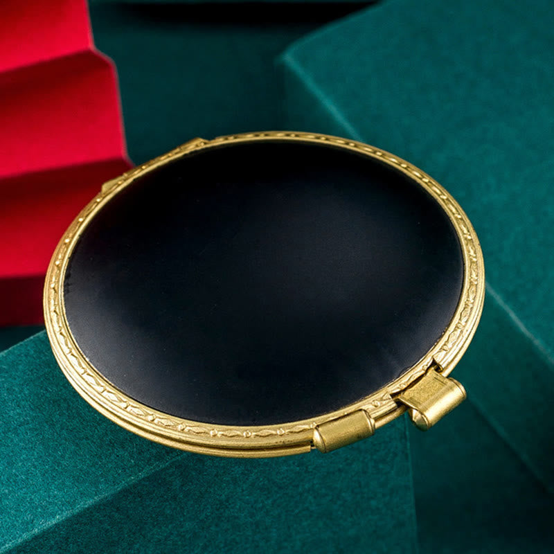 Briquet à pétrole rechargeable Creative Ladies Powder Box - Noir - image 2