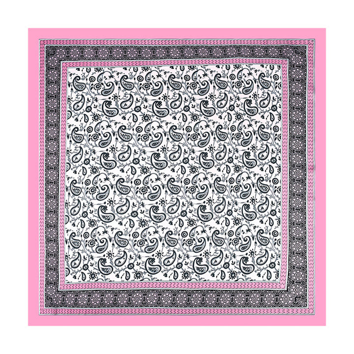 Écharpe carrée légère et élégante pour femme, à imprimé cachemire coloré, idéale en toute saison - image 3