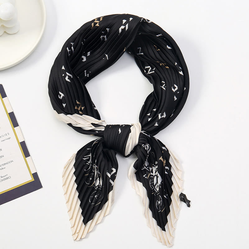 Écharpe légère et fluide à plis pour femme, motif artistique, idéale en toute saison - Style n° 14 - image 15