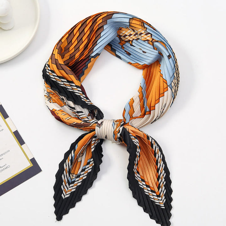 Écharpe légère et fluide à plis pour femme, motif artistique, idéale en toute saison - Style n° 22 - image 23