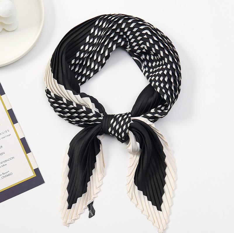 Écharpe légère et fluide à plis pour femme, motif artistique, idéale en toute saison - Style n° 17 - image 18