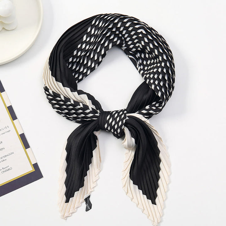 Écharpe légère et fluide à plis pour femme, motif artistique, idéale en toute saison - Style n° 17 - image 18